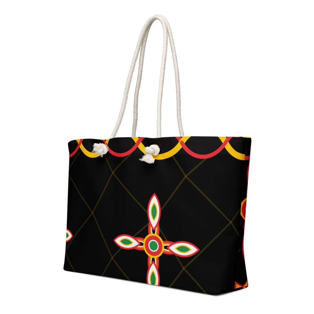 Toghu Bamenda Weekender Bag — le motif tel qu'il part à l'impression