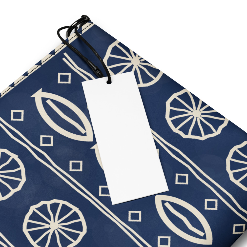 Indigo Signature Crossbody Bag — agrandissement du fichier d'impression