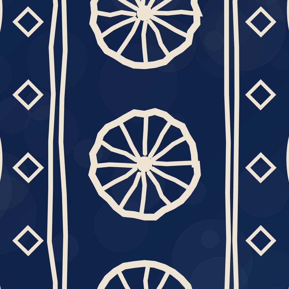 Indigo Signature Christmas Stocking — agrandissement du fichier d'impression
