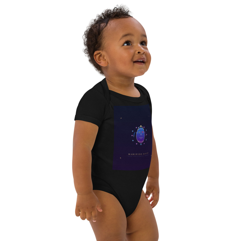 Masque Royal Baby Bodysuit — le motif tel qu'il part à l'impression