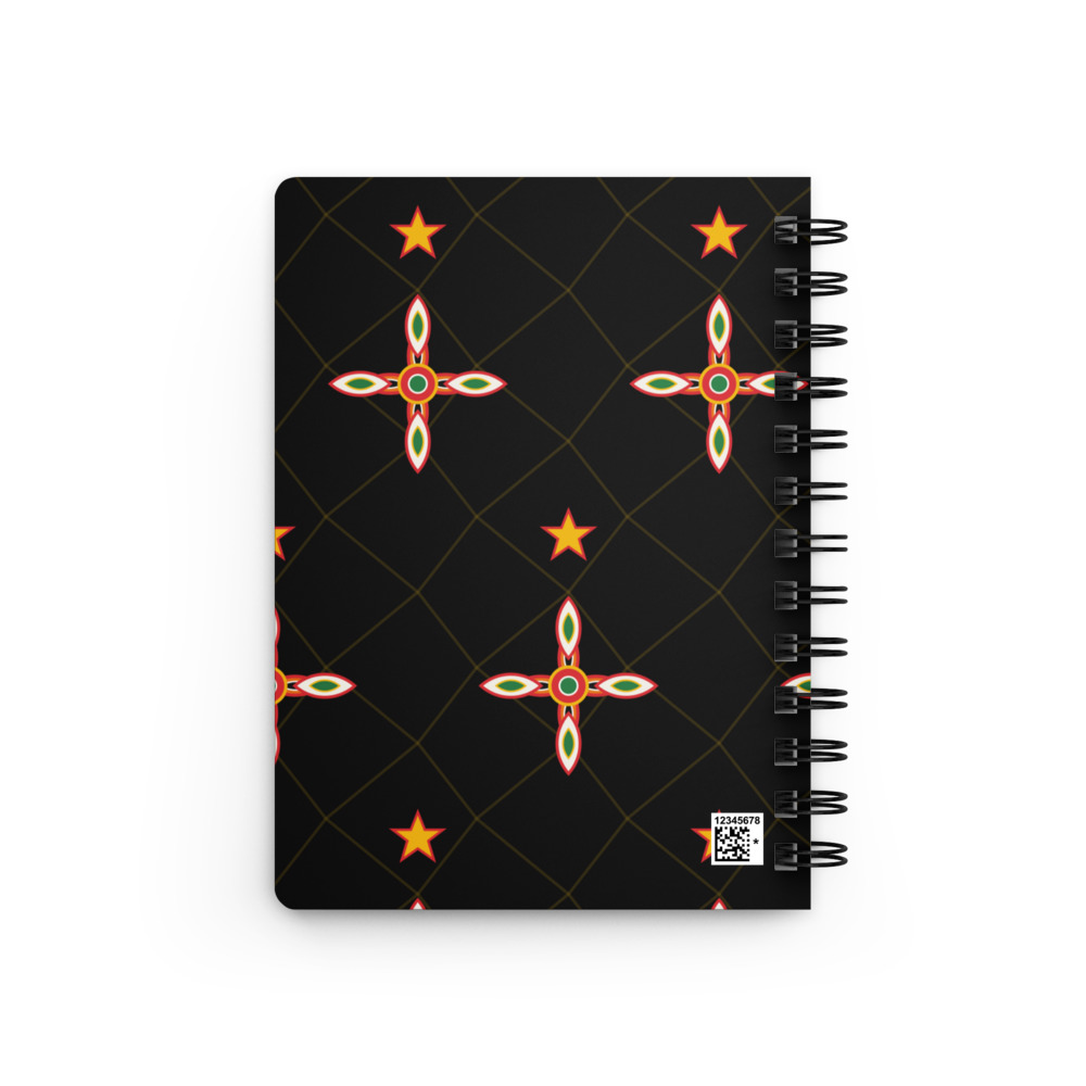 Toghu Bamenda Spiral Journal — le motif tel qu'il part à l'impression
