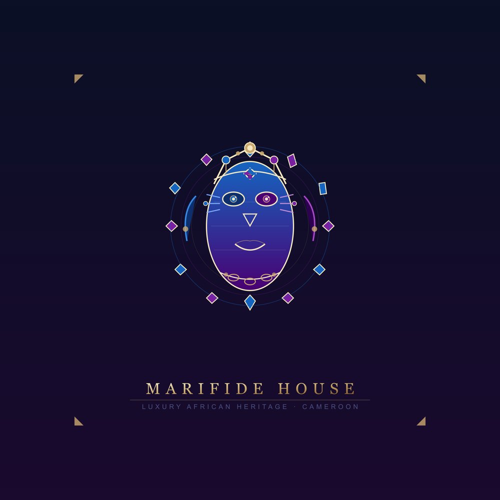 Masque Royal Cushion — le motif tel qu'il part à l'impression