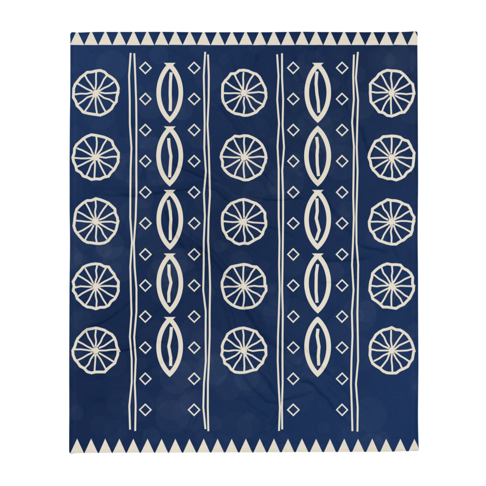 Indigo Signature Throw Blanket — photo du produit