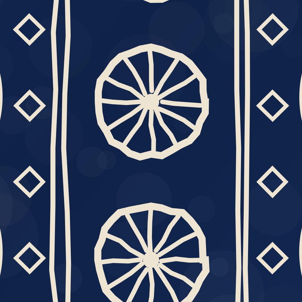 Indigo Signature Throw Blanket — agrandissement du fichier d'impression