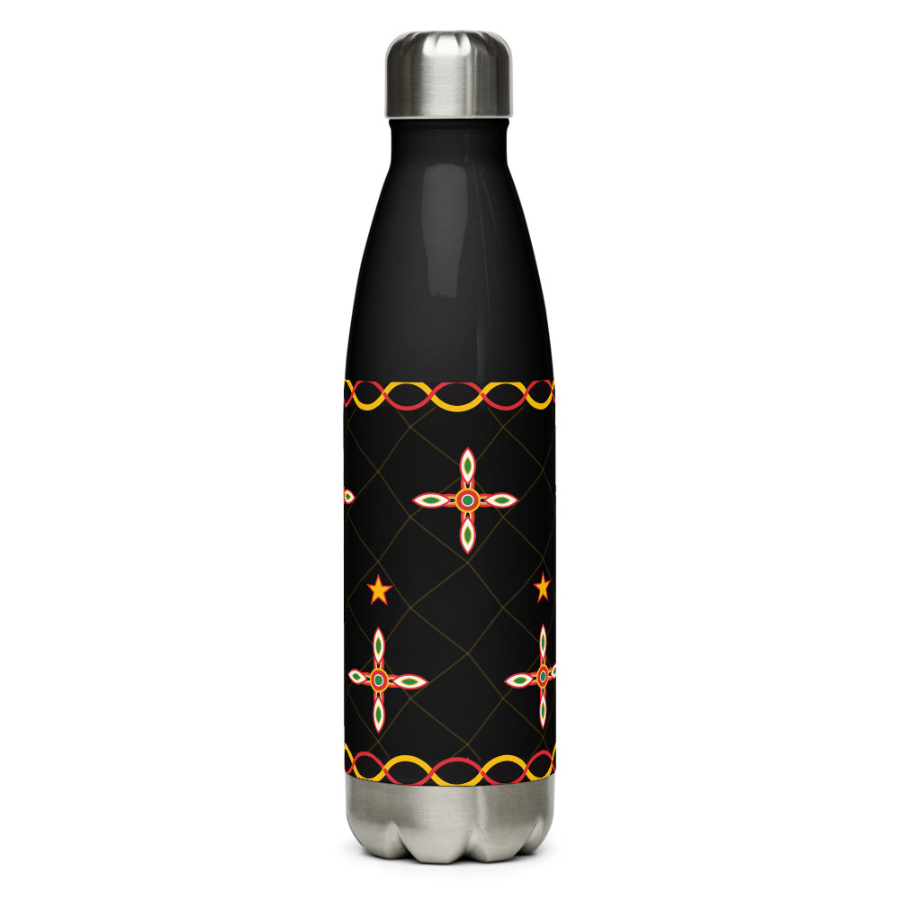 Toghu Bamenda Water Bottle — le motif tel qu'il part à l'impression