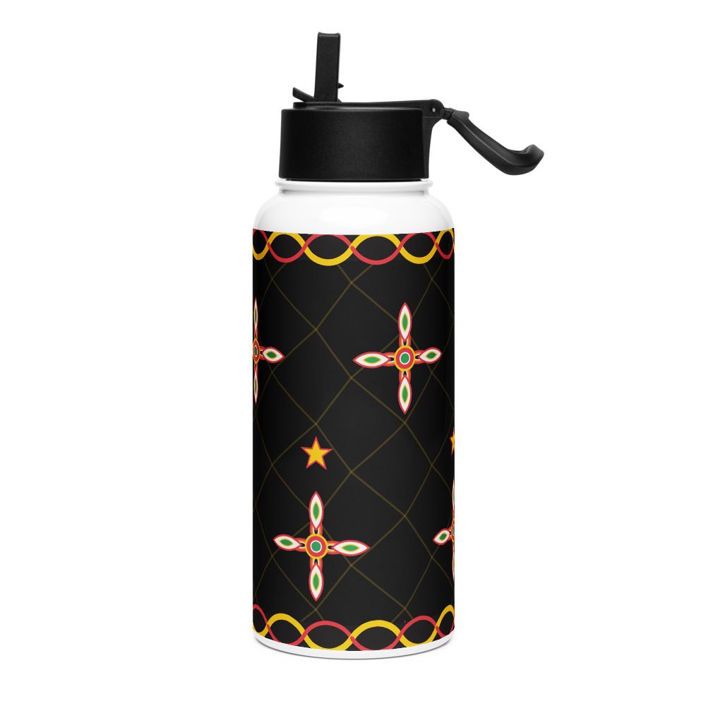 Toghu Bamenda Straw Bottle — agrandissement du fichier d'impression