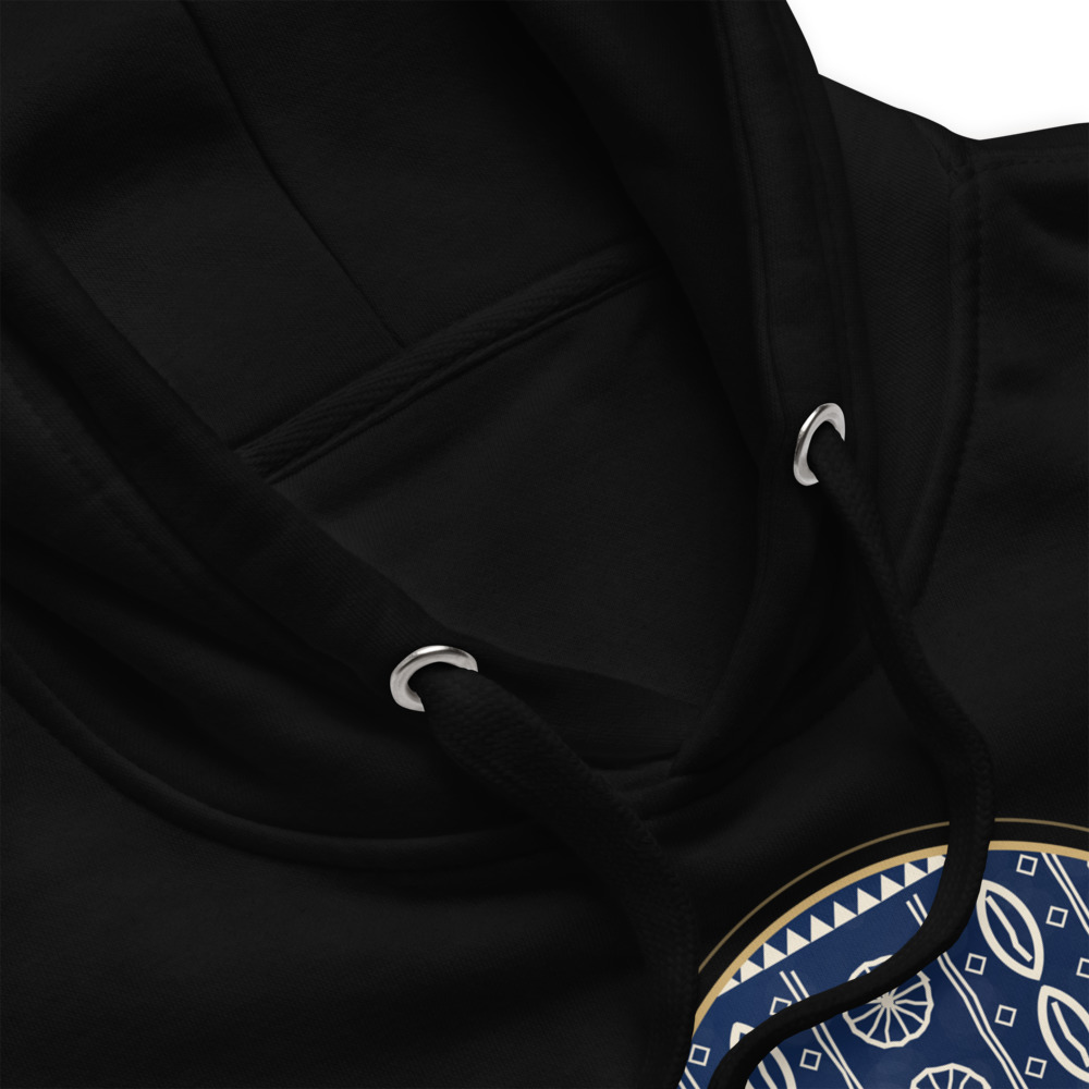 Indigo Signature Hoodie — agrandissement du fichier d'impression