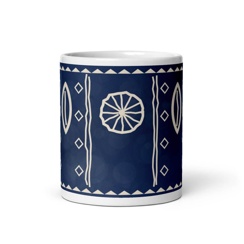 Indigo Signature Mug — agrandissement du fichier d'impression