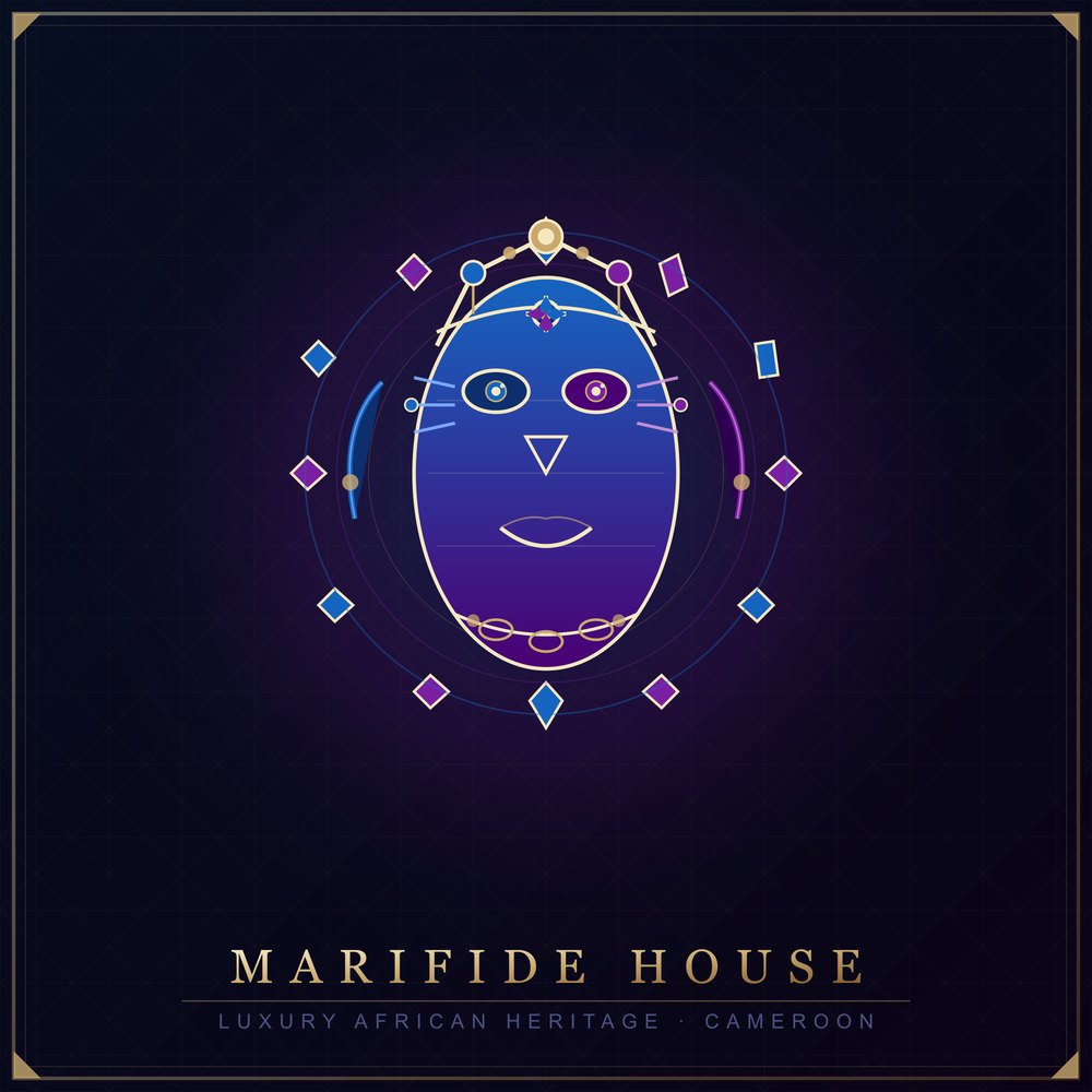 Masque Royal Art Print — le motif tel qu'il part à l'impression