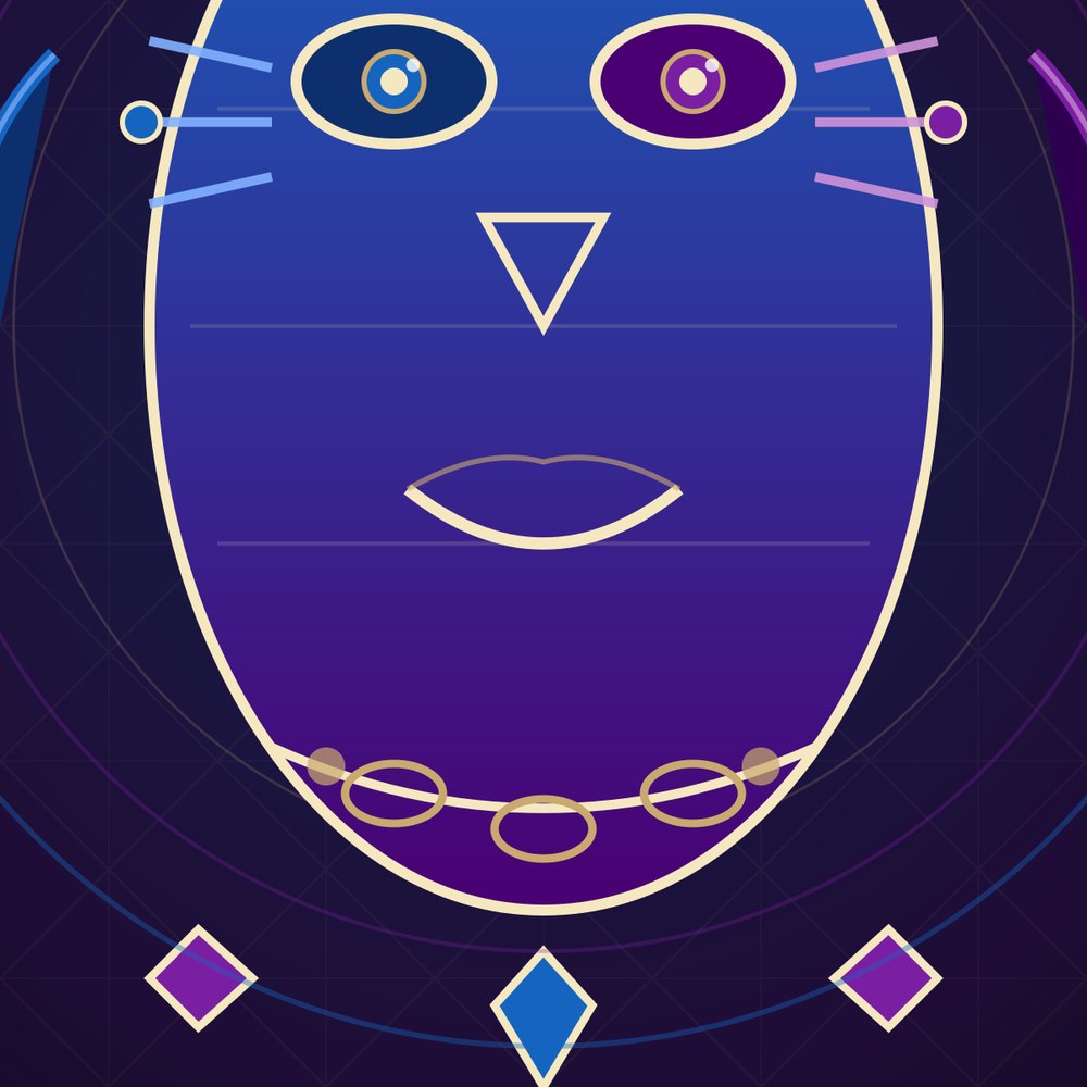 Masque Royal Art Print — agrandissement du fichier d'impression