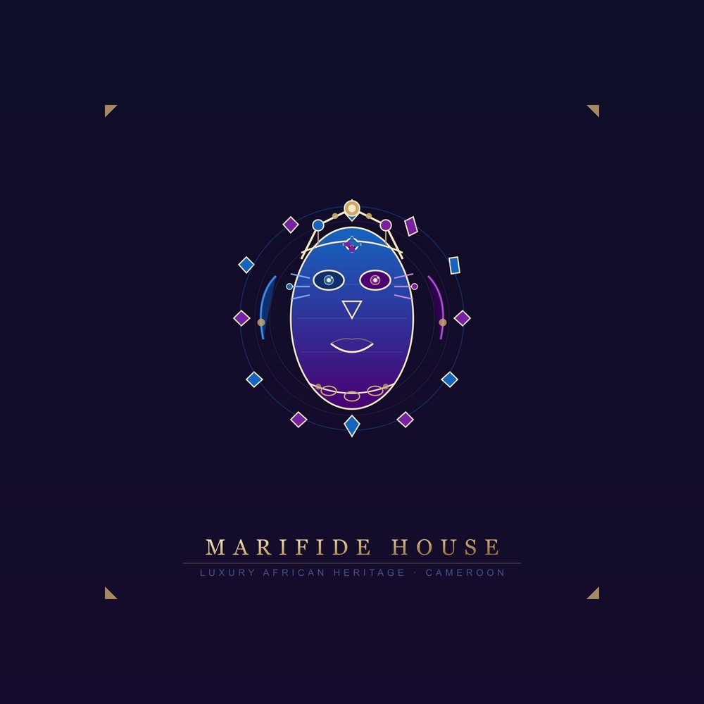 Masque Royal Beach Towel — le motif tel qu'il part à l'impression