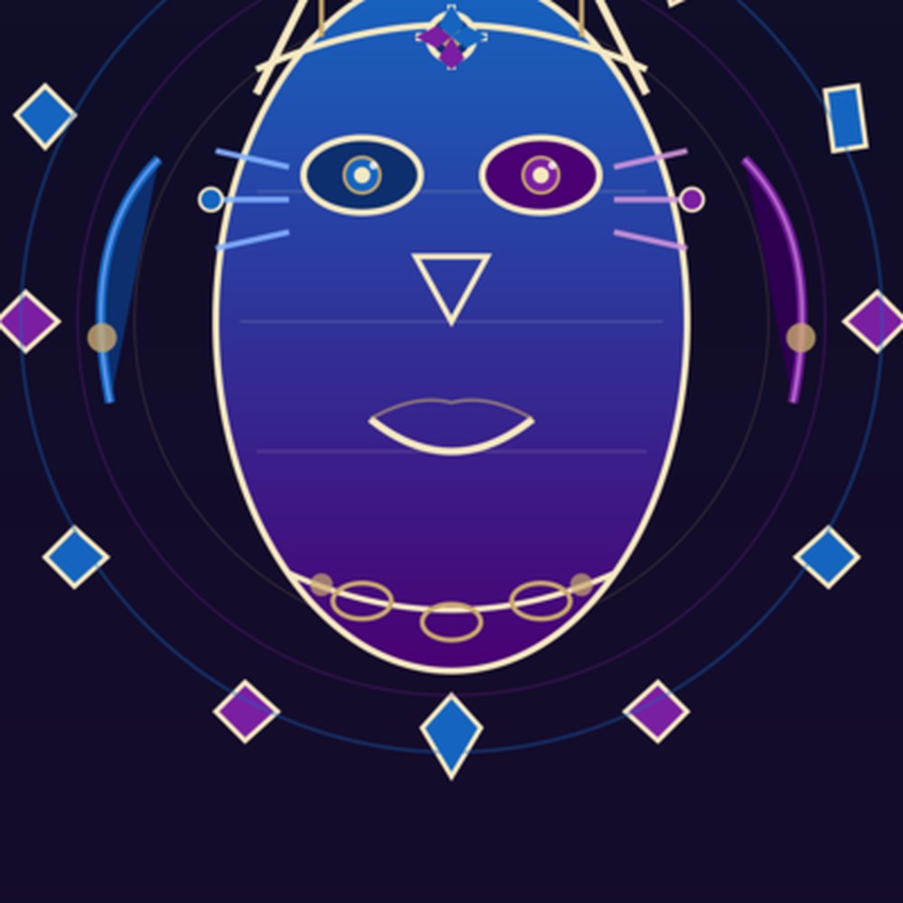 Masque Royal Sticker — agrandissement du fichier d'impression