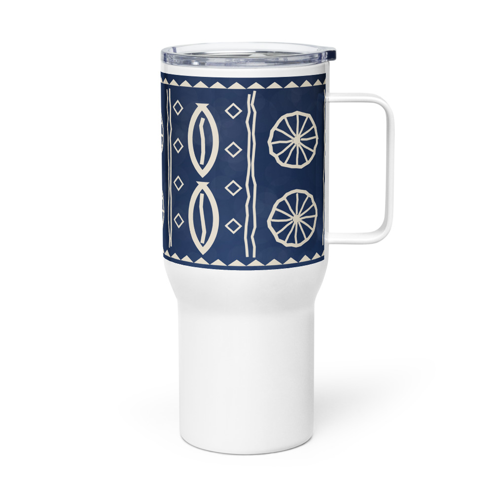 Indigo Signature Travel Mug — agrandissement du fichier d'impression