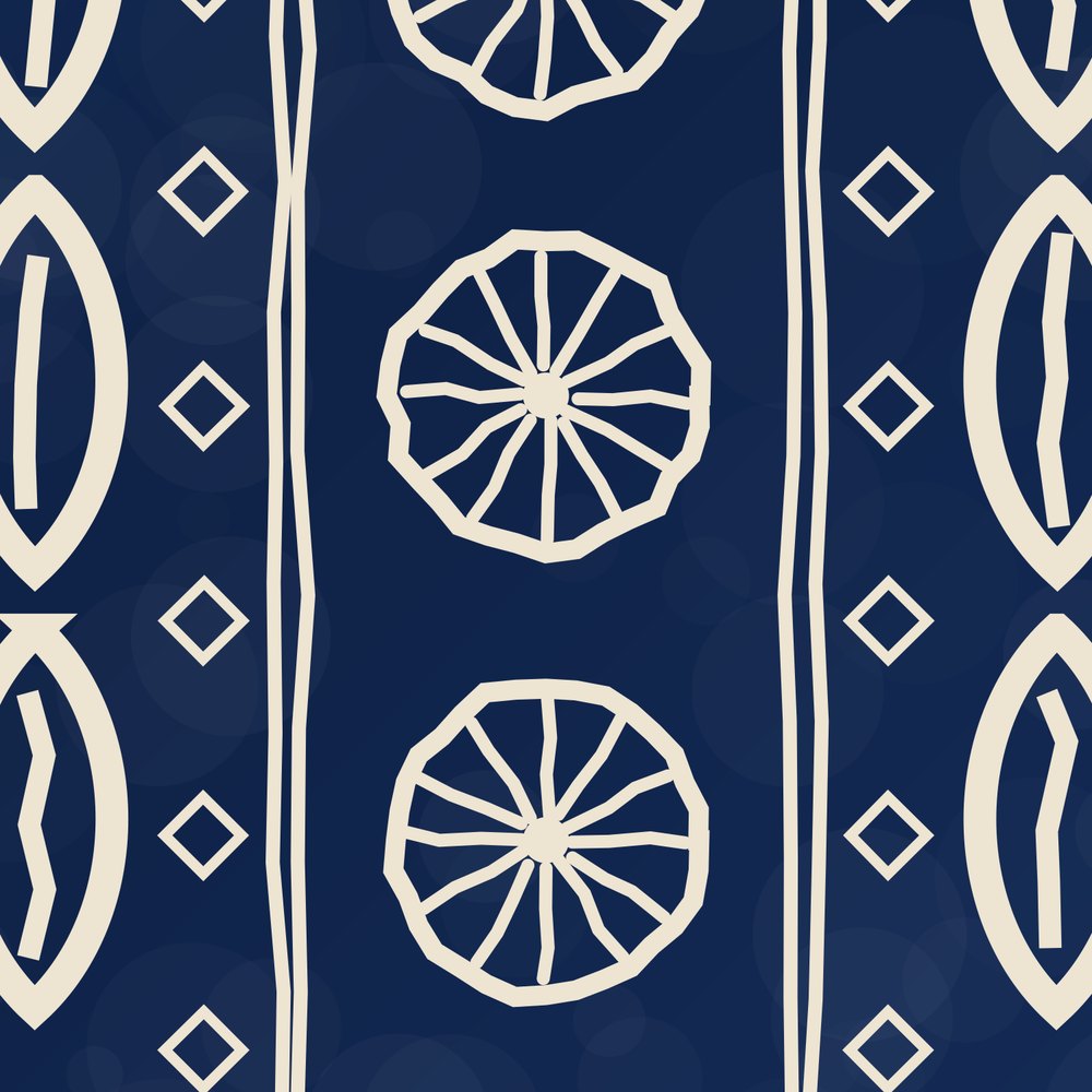 Indigo Signature Tote Bag — agrandissement du fichier d'impression