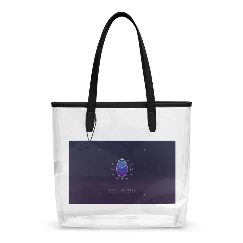 Masque Royal Clear Tote — le motif tel qu'il part à l'impression